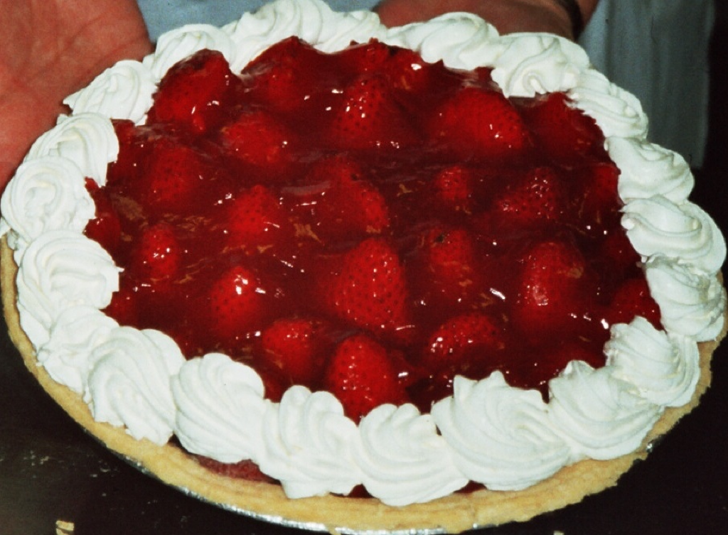 Strawberry pie at Pine Tree Apple Orchard