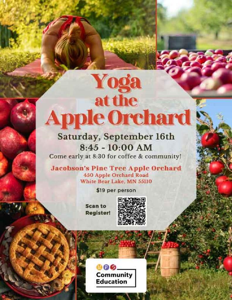 Yoga at Pine Tree Apple Orchard, September 16, 2023